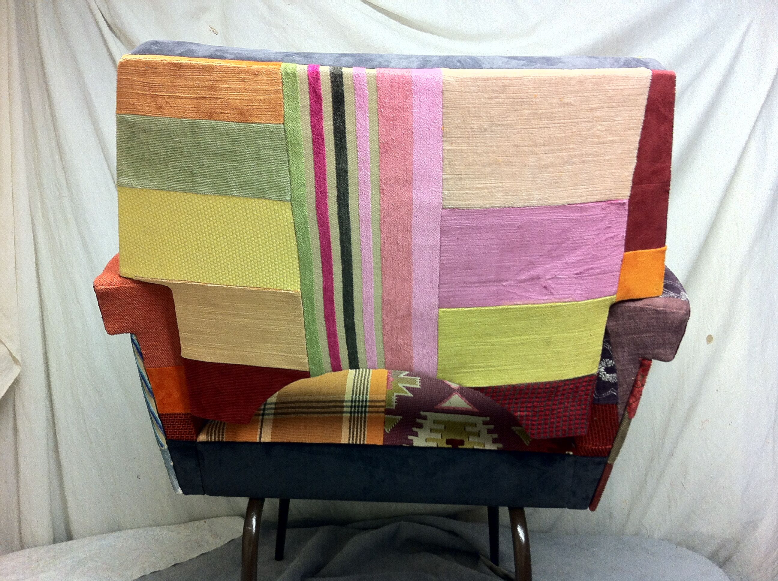 Fauteuil 1970 patchwork
