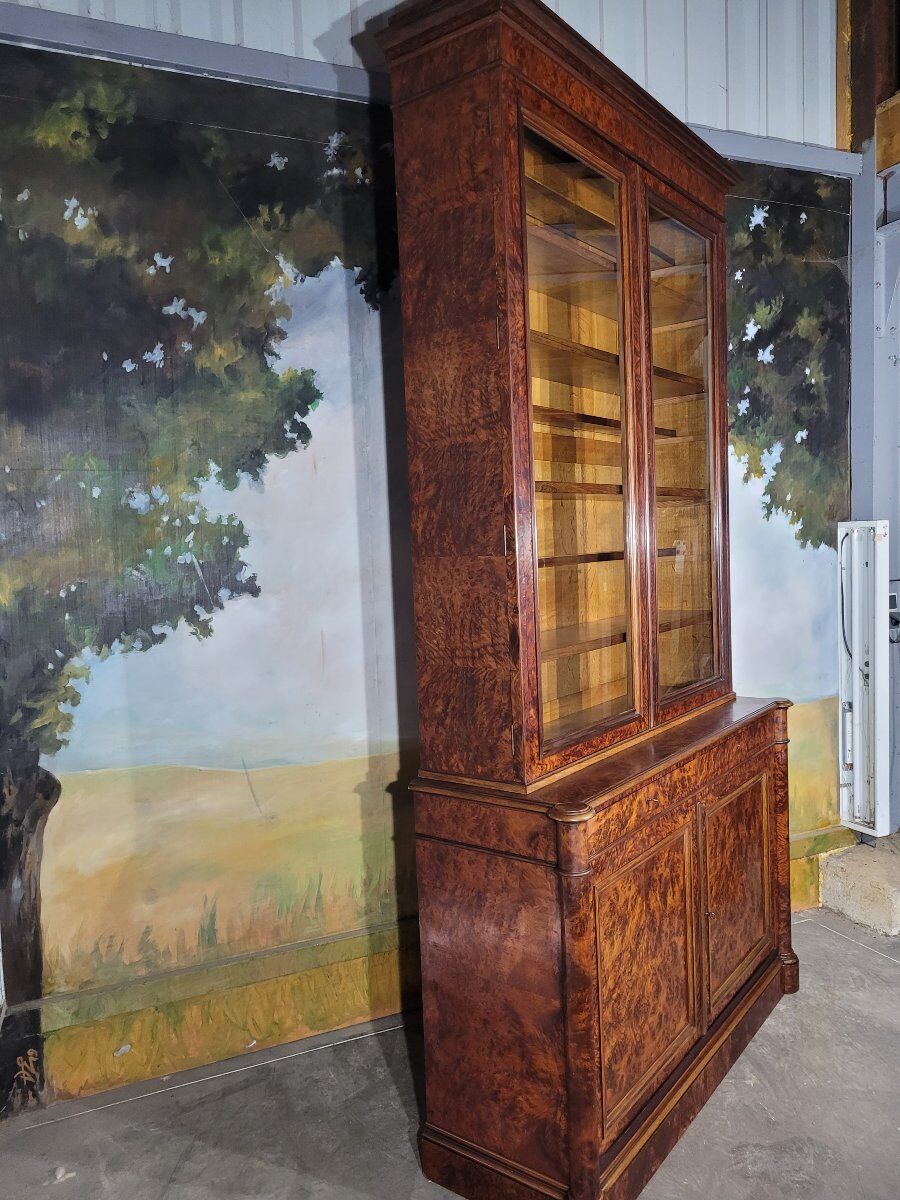Large mahogany library from the Restoration period.