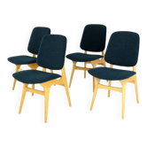 Set of 4 chairs in the style of Arne Hovmand olsen 'Bergen'