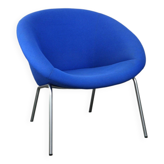 Fauteuil lounge vintage bleu de Walter Knoll, modèle 369