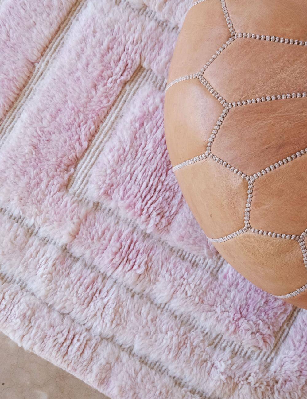 Light Pink Beni Ourain Rug - 117 x 82 cm