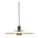Space Age ceiling lamp by Ikea from the 1980s with two plexiglass plates and canopy made of black injection-moulded plastic.