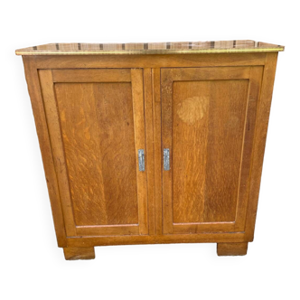 Antique vintage Parisian two-door sideboard