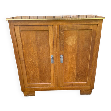 Vintage Parisian sideboard with two doors.