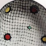 Italian ceramic serving bowl by aldo londi for bitossi 1950's