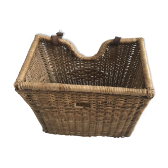 Wicker bike basket
