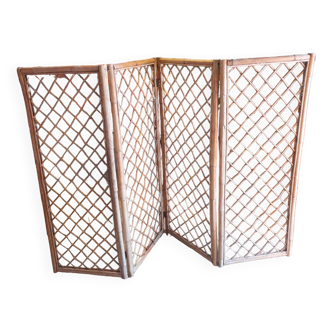 Bamboo and rattan screen