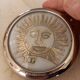 Arthus-Bertrand silver metal hourglass paperweight