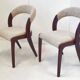 Paire de chaises gondole Baumann vintage 1970