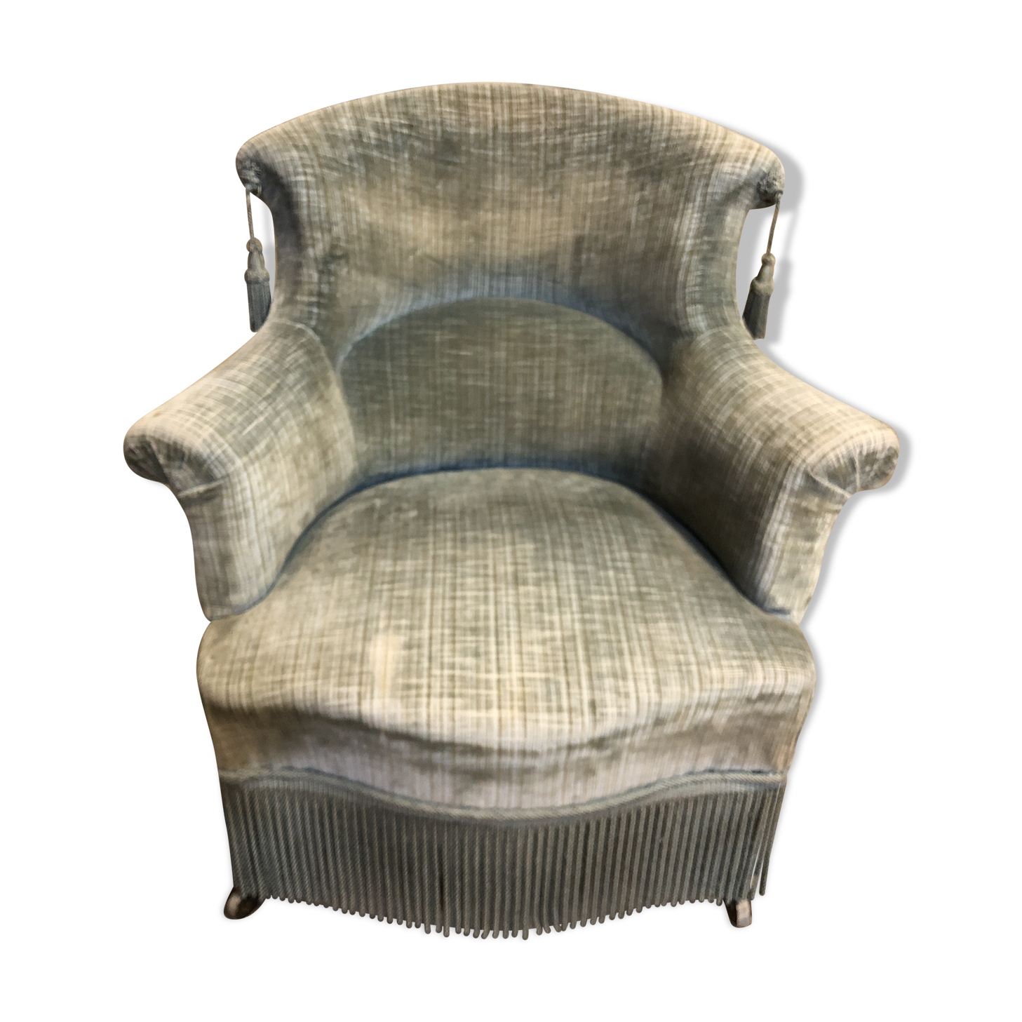 Ancient water green toad chair