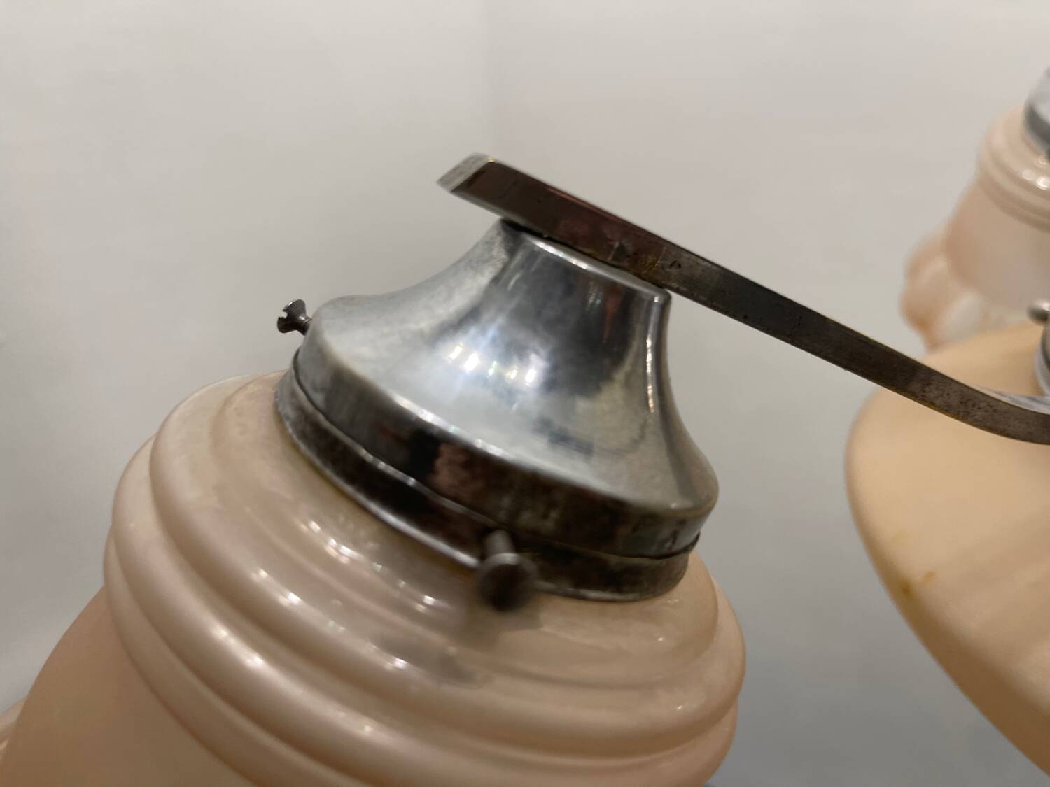 Pink Glass Art Deco Chandelier 1950’s