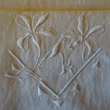 Embroidered sheet and 2 assorted piles