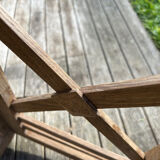 Art Deco wall-mounted coat rack in grey oak