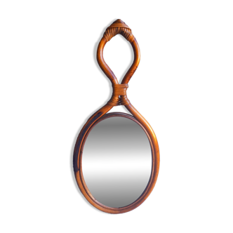 Rattan mirror 1960