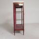 Mahogany display cabinet with marble top, 1920s