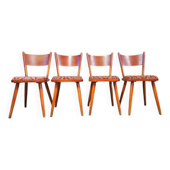Set of 4 vintage Hiller chairs 1960s