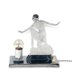 Art Déco Charleston Dancer cubist Table Lamp, LW Paris France, circa 1930