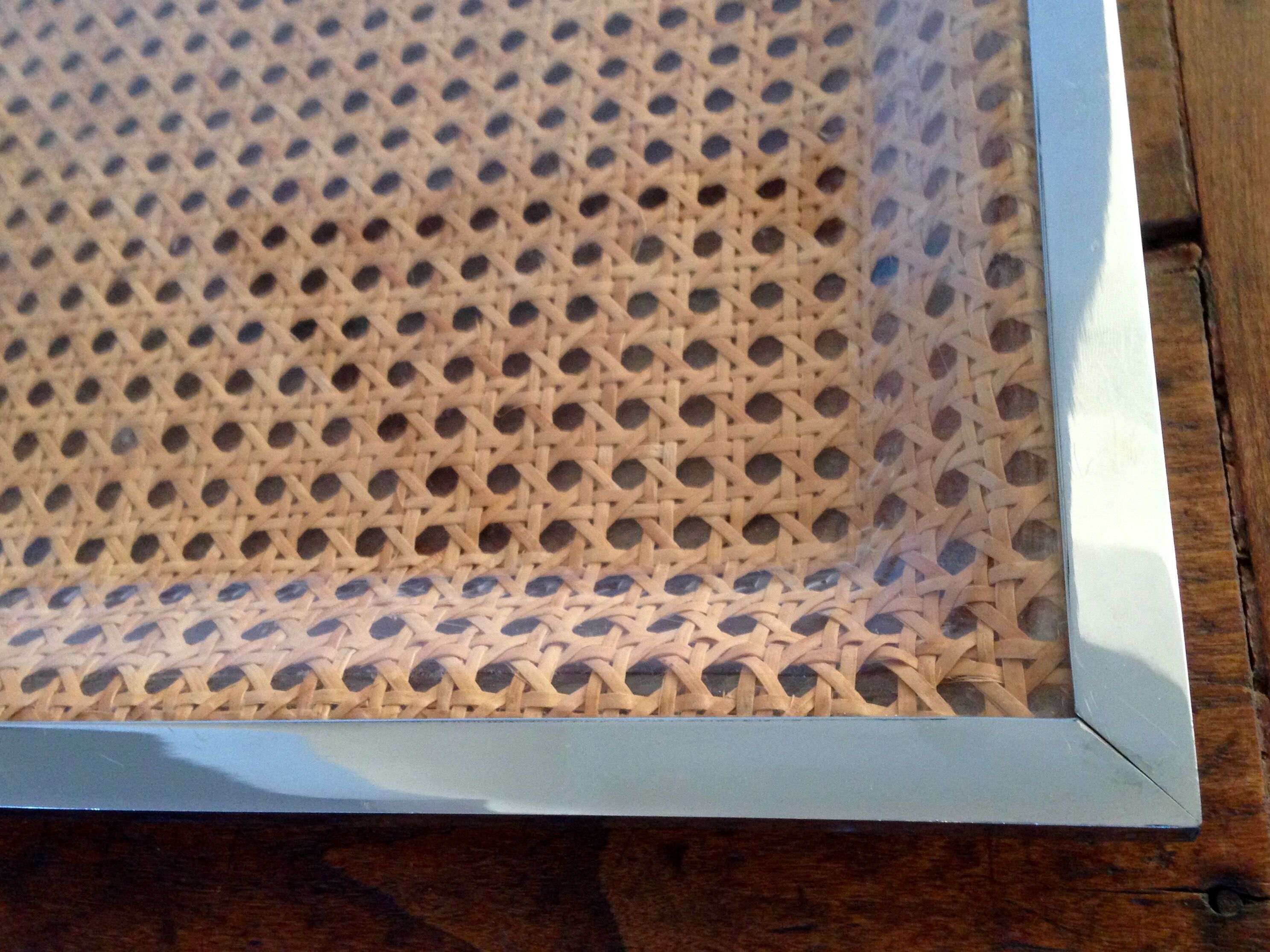 Set plexiglass and caning design 70 s