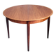Vintage round dining table 1960s teak Lübke