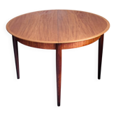 Vintage ronde eettafel jaren 60 teak Lübke