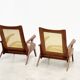 Sculptural french lounge chairs 1950's.