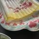 Asparagus service: dish and 6 Saint Clément France barbotine plates