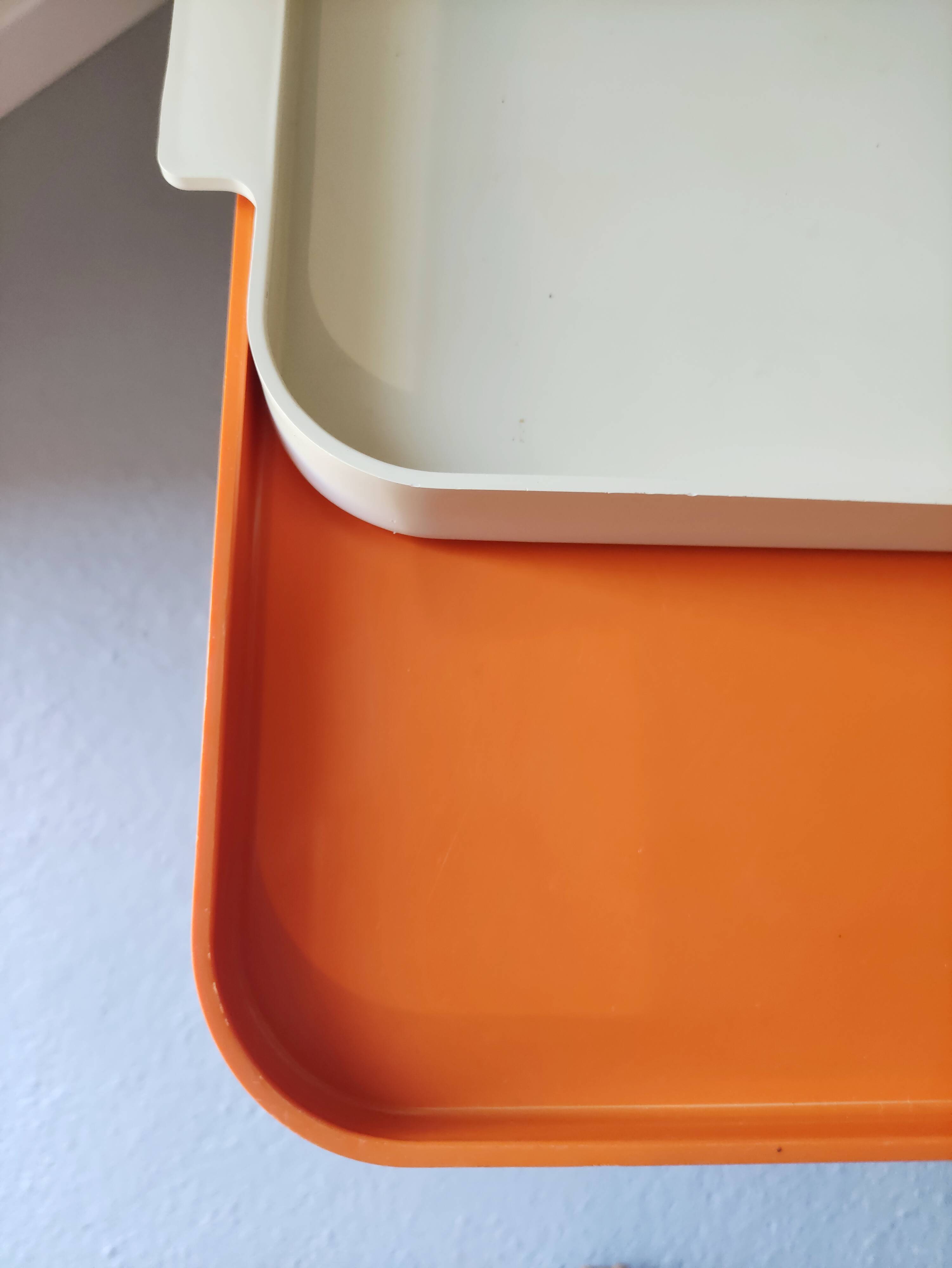 Vintage seventies serving trolley