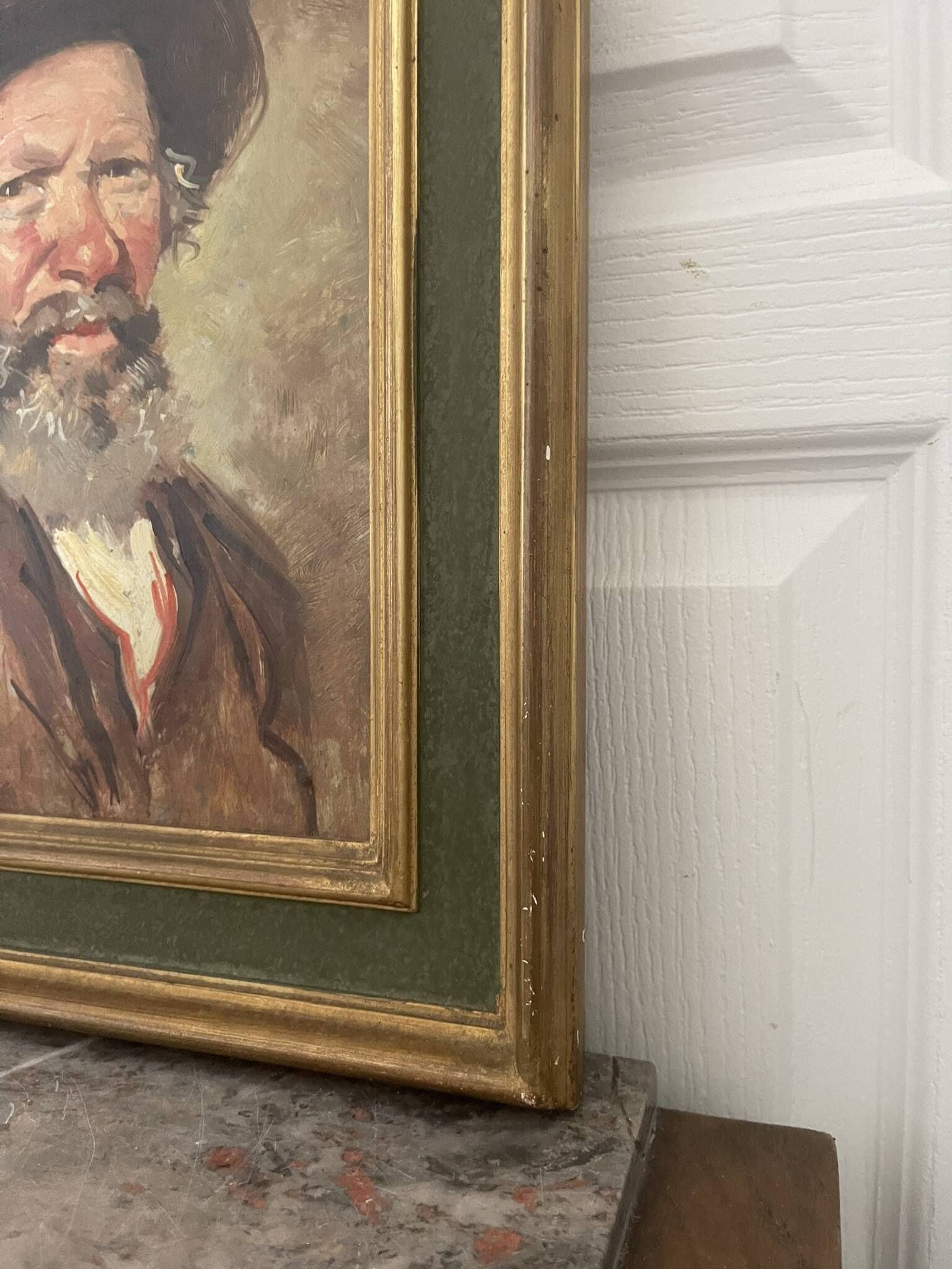 Old Oil Painting Portrait of an Old Man Signed CARDELLA