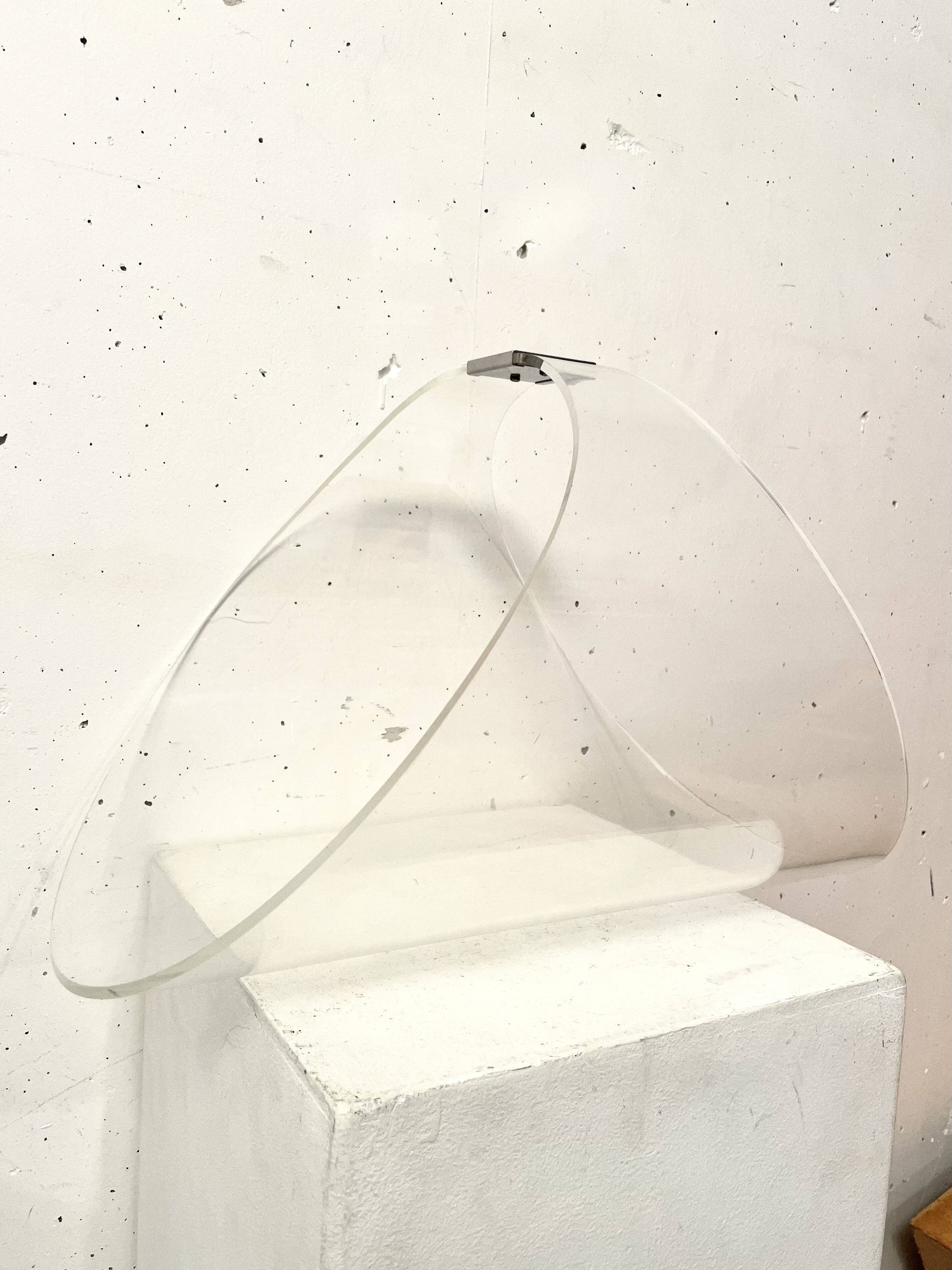 Plexiglas magazine rack 1970