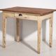 Antique white solid wood table (c.1920) #8