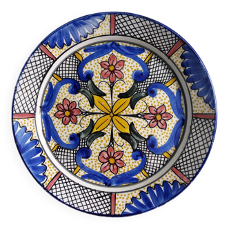 Hand painted decorative wall plate, Spain