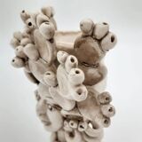 Caltagirone head vase ceramic italy