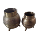 Duo de vases en cuivre