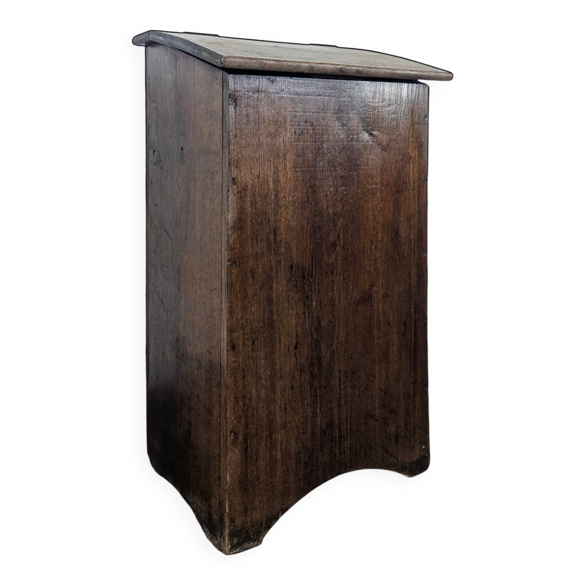 Solid oak bread box