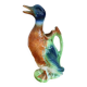 Vintage barbotine duck pitcher Saint Clément no. 7492