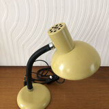 Lampe de bureau vintage métal jaune