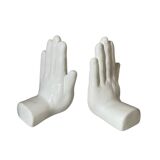 Pair of vintage ceramic hand bookends