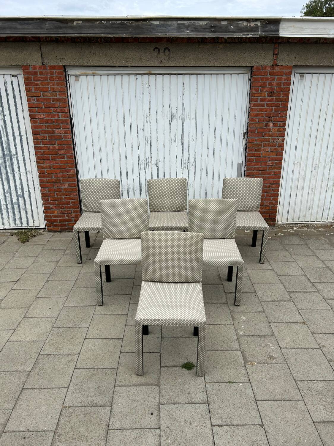 6x Arcadia Arcara chairs Paolo Piva B&B Italia