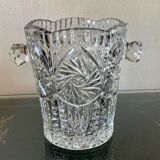 Cut crystal ice bucket
