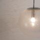 Large glass globe pendant light with bubbles and chrome by Peil & Putzler, Germany, 1970s.