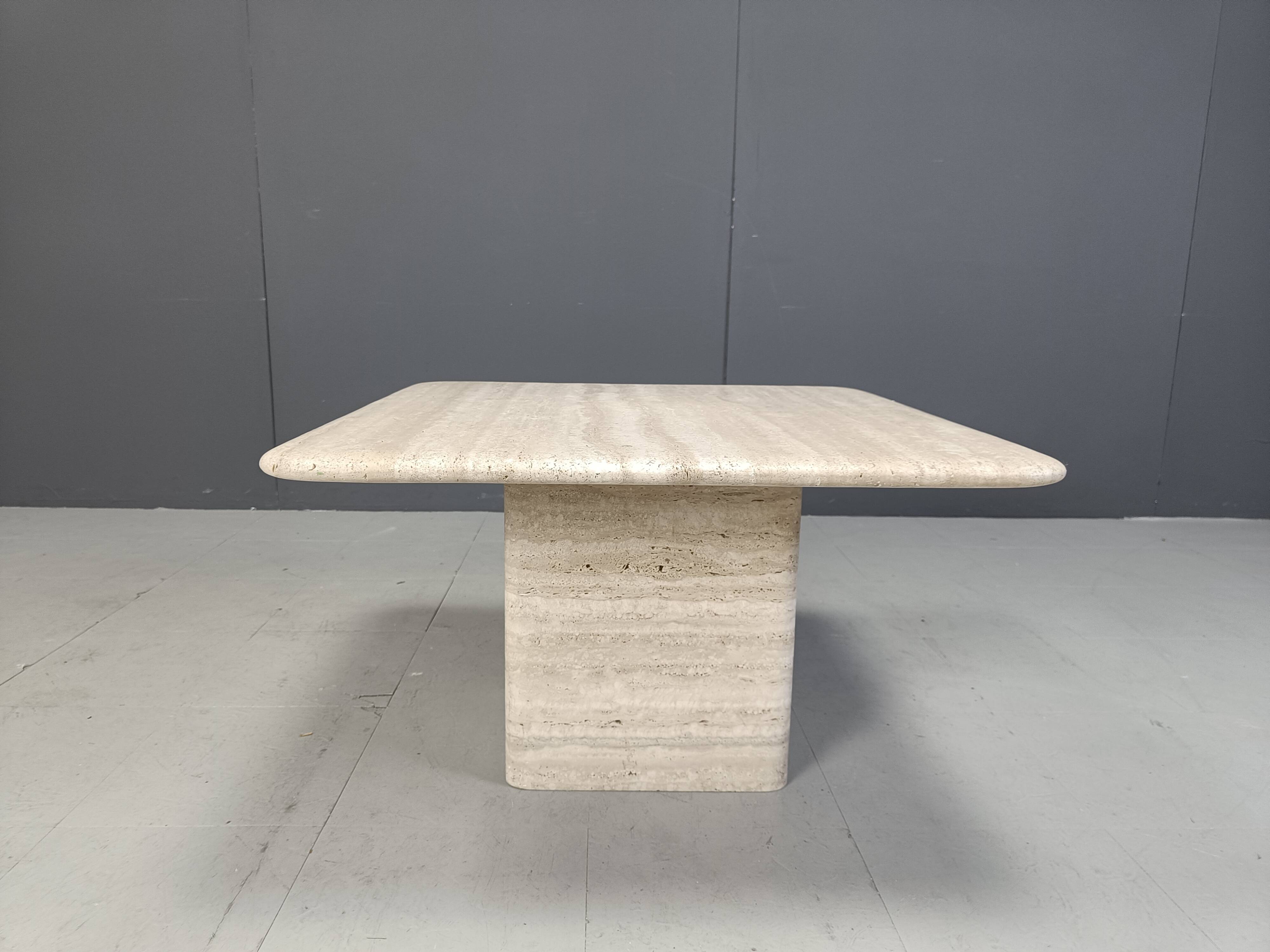 Travertine coffee table from the 1970s, Italy