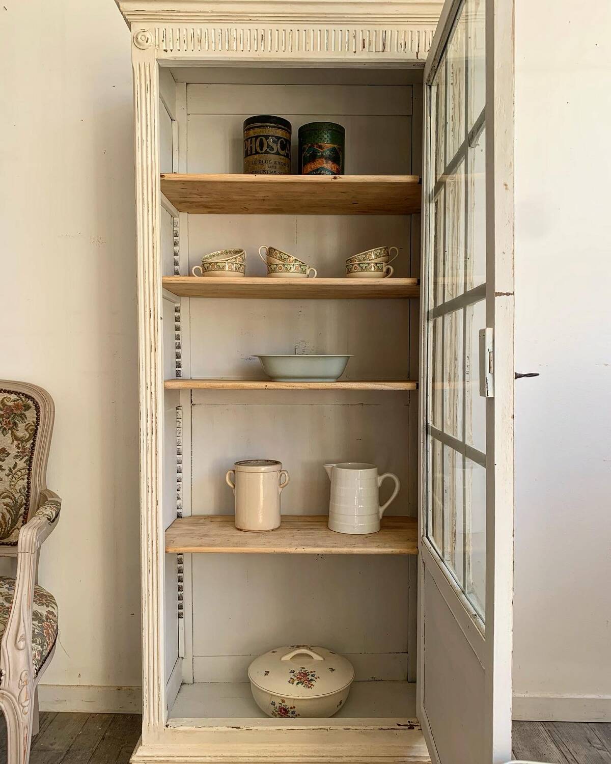 Parisian glass cabinet