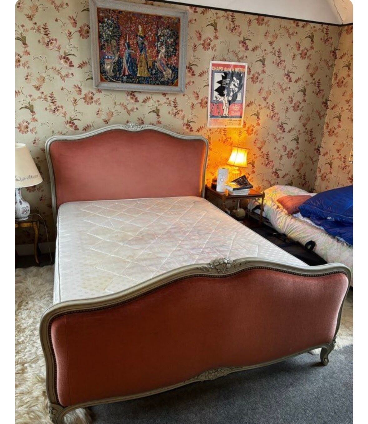 Bed 2 places Louis XV style