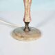 Chic hotel table lamp in onyx and brass, mid-century modern table lamp from the 70s.