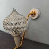 Small wall lamp in brass and vintage glass