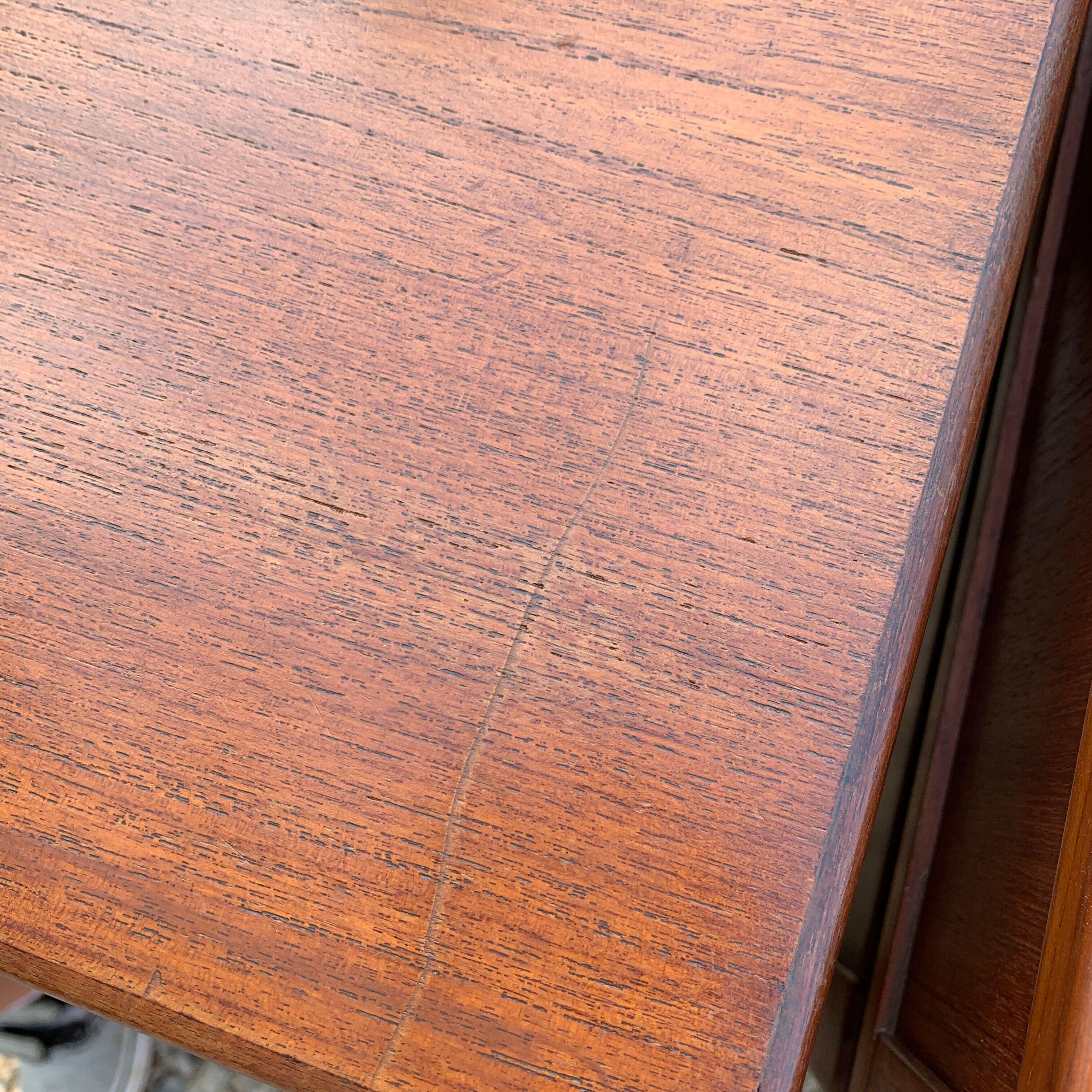 Pair of teak bedsides