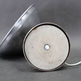 1950s Table Lamp with Aluminium Lampshade, Czechoslovakia