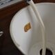 Suspension Louis Kalff chandelier metal opaline 50s