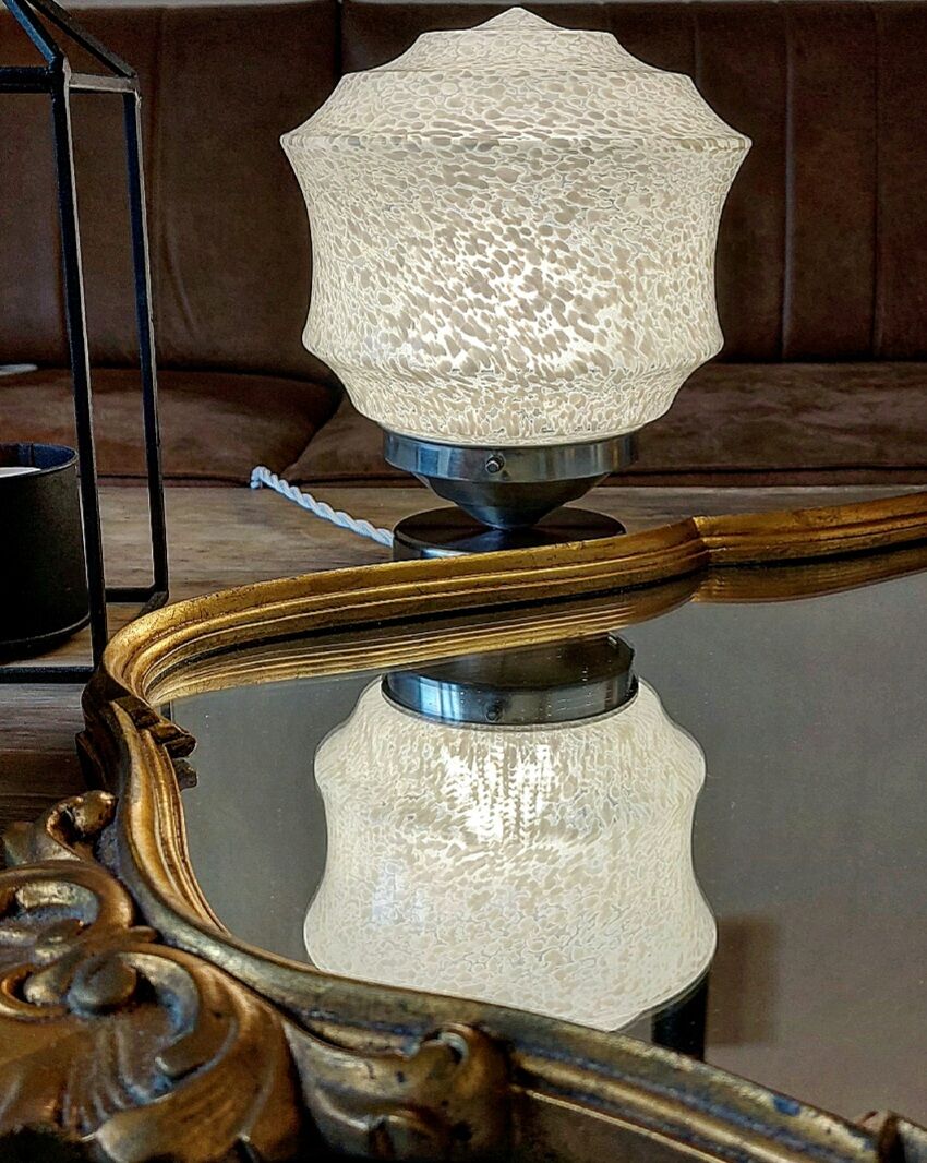 Lampe vintage verre de clichy
