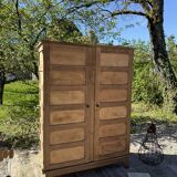 Renovated antique wooden wardrobe